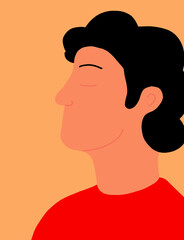 silhouette of a man with headphones