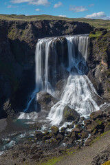Obraz premium Fagrifoss a Waterfall in Iceland