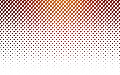 Dark Red vector red pattern of geometric circles, shapes. Colorful mosaic banner. Geometric background with colored disks.