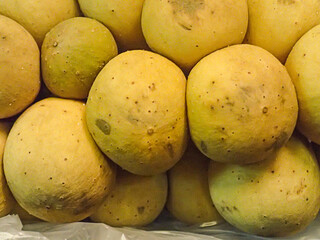 fruit longkong dark brown closeup with juicy pulp, exotic design