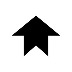 up arrow icon, silhouette style