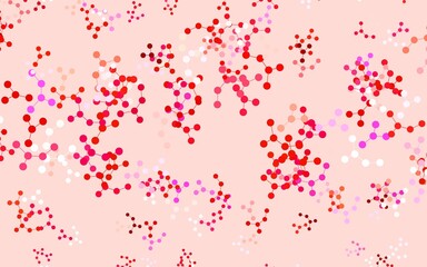 Light Pink, Yellow vector background with forms of artificial intelligence.