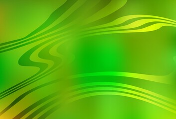 Light Green, Yellow vector glossy abstract layout.
