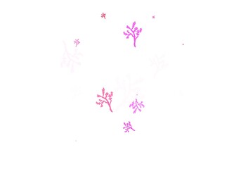 Light Pink, Yellow vector natural artwork with sakura.