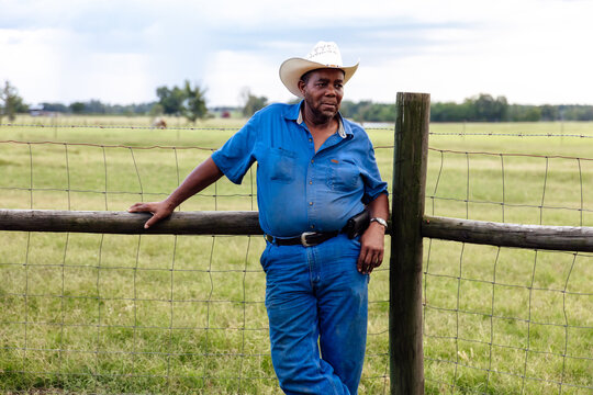 Portrait of mature black farmer