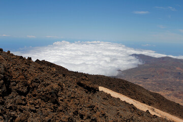 The volcanic landscape of Mount Teide, Tenerife, Spain