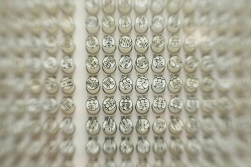 Tokyo,Japan-July 30, 2020: Varieties of Personal Seals or Hanko used in Japan
