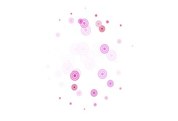 Light Pink, Yellow vector backdrop with dots, lines.