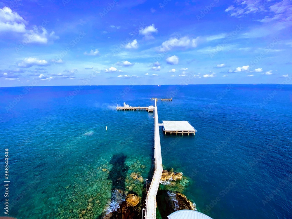 Wall mural island in the sea