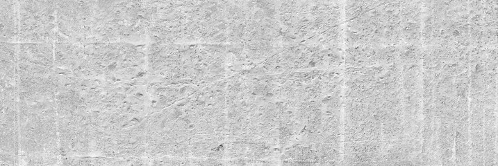 Empty gray concrete wall, old cement texture cracked. Abstract grunge background, panorama, banner.