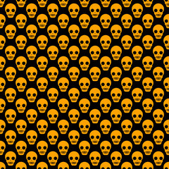 Halloween Skulls pattern for business, scrapbook, decoration