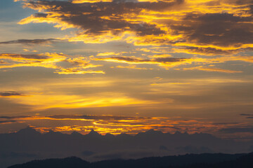 sunrise over the mountains