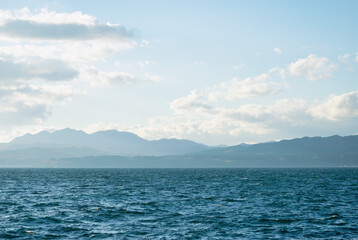 Obraz premium 海 空 雲 素材