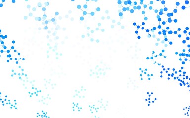 Light BLUE vector template with artificial intelligence structure.