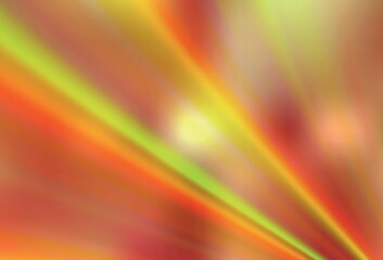 Dark Yellow vector blurred shine abstract texture.