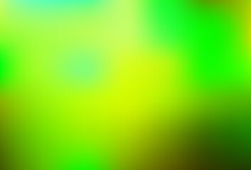 Light Green, Yellow vector blurred bright template.