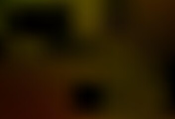 Dark Yellow vector blurred shine abstract texture.