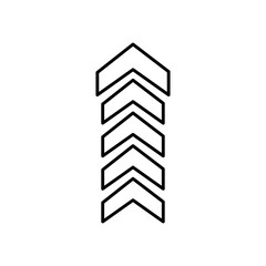 chevron arrows up, line style