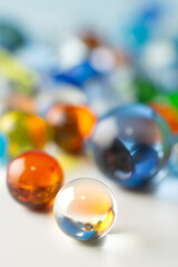 ビー玉の写真素材