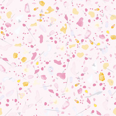 Terrazzo Texture Vector. Flooring Seamless Pattern
