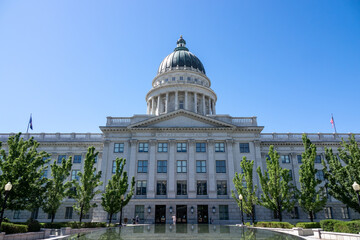 Fototapeta na wymiar Utah State Capitol Building in Salt Lake City, Utah, USA