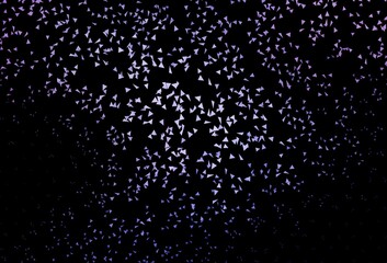 Dark Pink, Blue vector background with polygonal style.