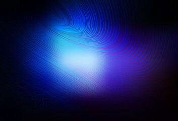 Dark Pink, Blue vector layout with curved lines.