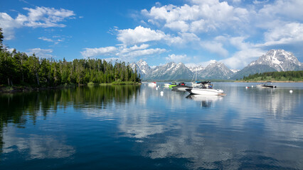 Jackson Lake View at Grand Tetons National Park, Wyoming, USA