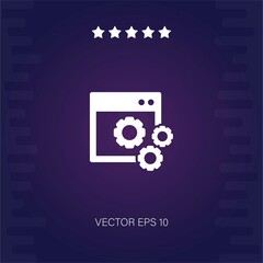 Obraz na płótnie Canvas analyticssettings vector icon