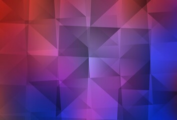 Obraz premium Light Blue, Red vector polygonal background.