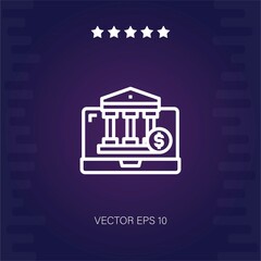 Fototapeta premium bank vector icon