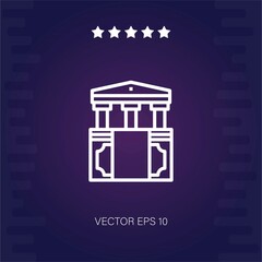 bank vector icon