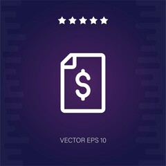 bill vector icon