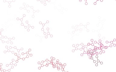 Light Pink, Red vector backdrop with artificial intelligence data.
