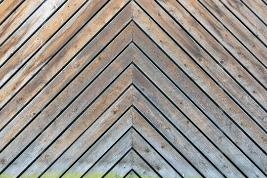 Wall texture of wood - diagonal siding panel