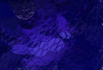 Dark Purple vector backdrop with memphis shapes.