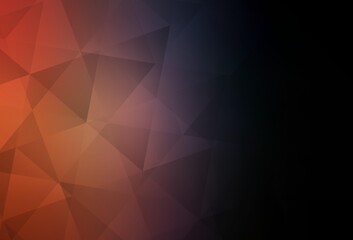 Dark Blue, Yellow vector abstract mosaic background.