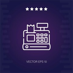 Fototapeta na wymiar cash machine vector icon