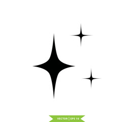 Sparkle icon vector logo design template