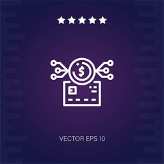 cryptocurrency vector icon modern illustration