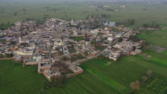 Punjab India Village Drone Video