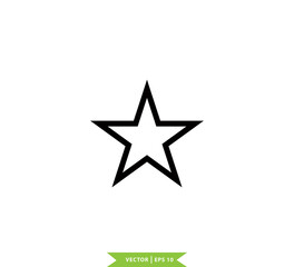 Star icon vector logo design template