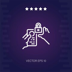 data security vector icon modern illustration