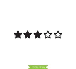 Star icon vector logo design template