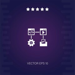dataflowchart vector icon modern illustration