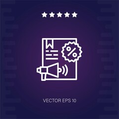 discount vector icon modern illustration