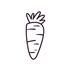 carrot line style icon vector design