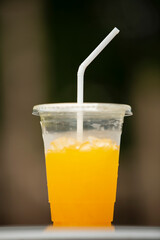 orange juice in glass