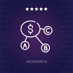 dollar vector icon modern illustration