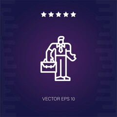 Fototapeta premium employee vector icon modern illustration